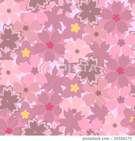 Beautiful pattern with pink sakura flowers. Beautiful pattern with pink sakura flowers. 30388275