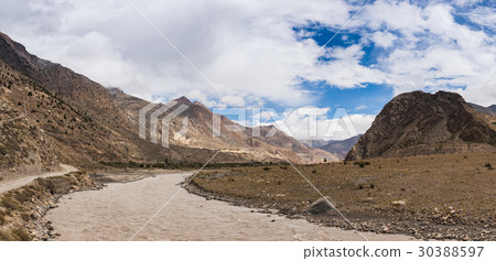 Landscape in Himalayas mountains, Nepal. 30388597