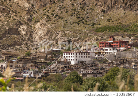 The monastery in Marpha village, Nepal. 30388607