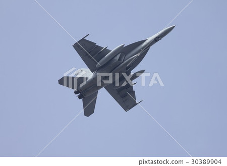 US Navy carrier aircraft carrier flying FA-18E Super Hornet battle attack machine 30389904