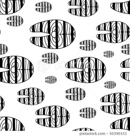 Salmon steak red fish pattern - Stock Illustration [30390331] - PIXTA