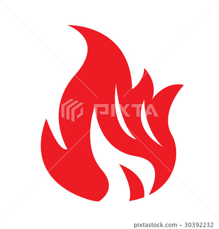 Fire Flame icon illustration design 30392232