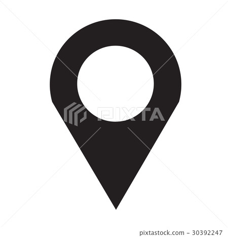GPS location Map pointer icon illustration idesign - Stock Illustration ...