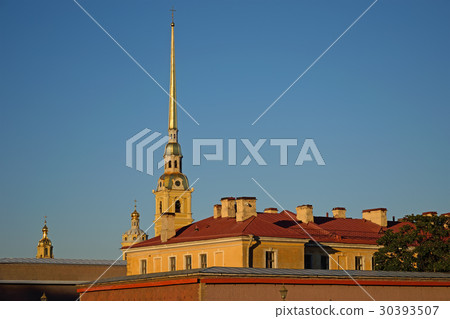 The bell tower of Peter and Paul Cathedral The bell tower of Peter and Paul Cathedral 30393507