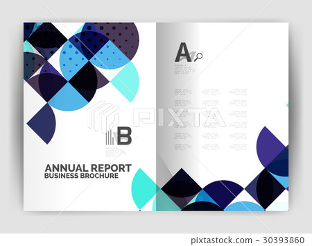 Abstract circle design business annual report Abstract circle design business annual report 30393860