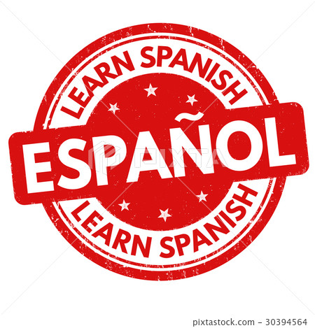 Learn spanish sign or stamp Learn spanish sign or stamp 30394564