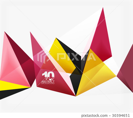 3d triangles geometric vector 3d triangles geometric vector 30394651