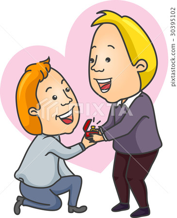 Couple Propose Men Gay 30395102