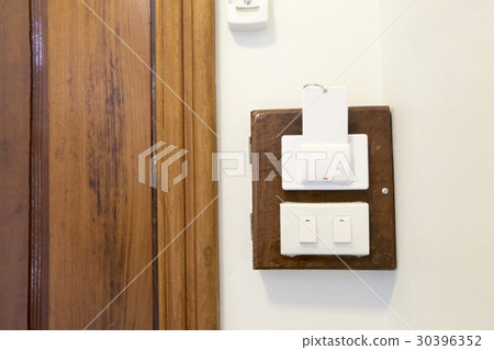 Hotel room card insert key for safety  30396352