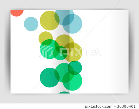 Abstract circles, annual report covers. Modern 30396401