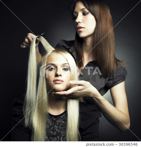Client and stylist Client and stylist 30396546