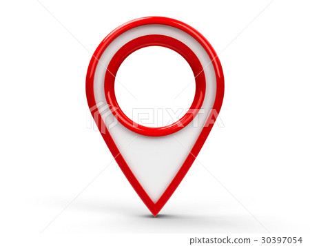 Red map pointer #2 30397054