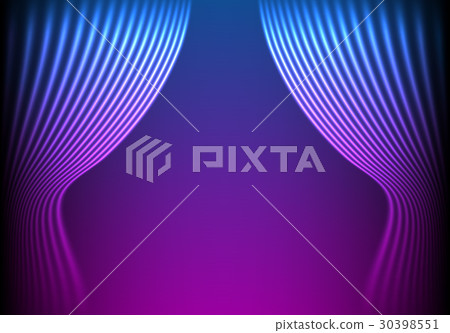 Drapery futuristic background with 80s style neon Drapery futuristic background with 80s style neon 30398551