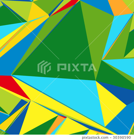 Abstract background with colorful triangles for 30398590