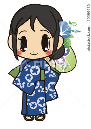 淺間編織的浴衣女孩 30399480
