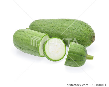 Sponge gourd isolated on white background 30400011