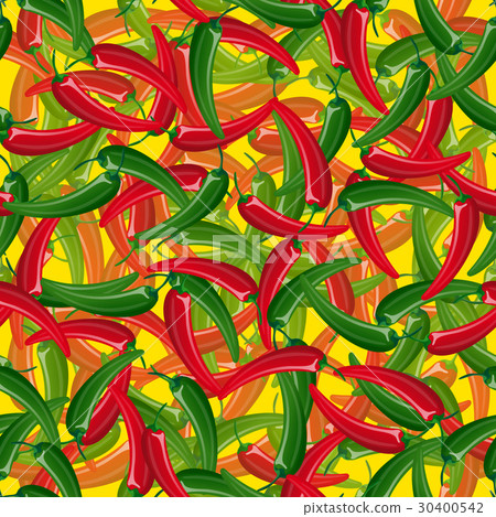 Hot Chili peppers, seamless pattern Hot Chili peppers, seamless pattern 30400542