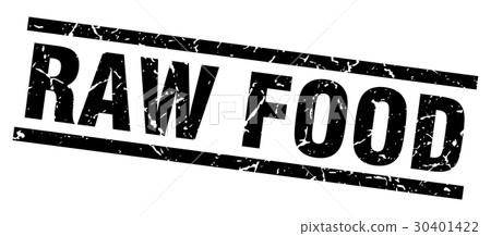 square grunge black raw food stamp - Stock Illustration [30401422] - PIXTA