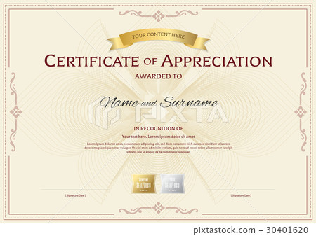Certificate of appreciation template 30401620