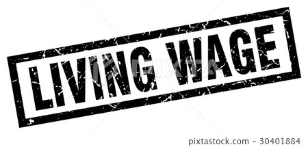 square grunge black living wage stamp square grunge black living wage stamp 30401884