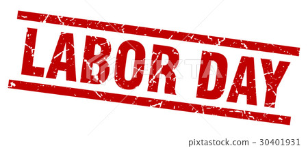 square grunge red labor day stamp square grunge red labor day stamp 30401931