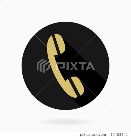 Fine Vector Telephone Receiver Flat Icon 30403241