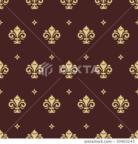 Seamless Vector Pattern With Royal Lily 30403243