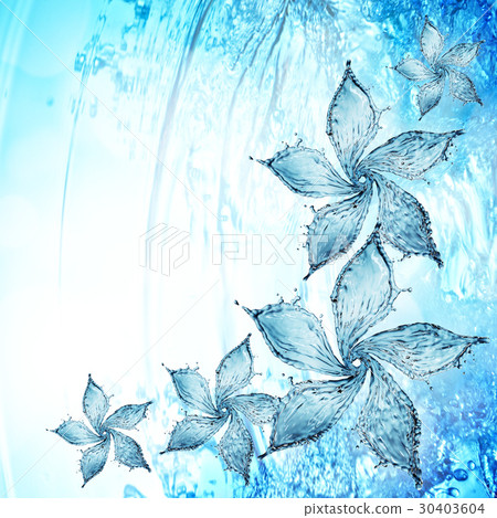 flower made of water splash 30403604