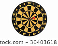 dartboard isolated on white background 30403618