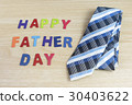 happy fathers day words and colorful tie laid 30403622
