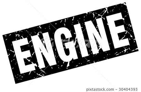 square grunge black engine stamp 30404393