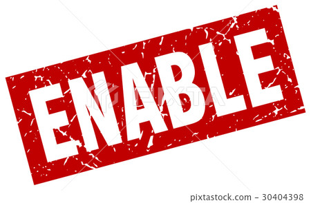 square grunge red enable stamp square grunge red enable stamp 30404398
