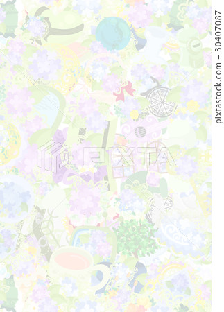 Texture made from various sundries of hydrangea Texture made from various sundries of hydrangea 30407087
