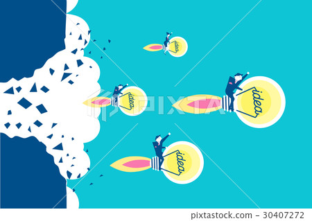 businessman with idea businessman with idea 30407272