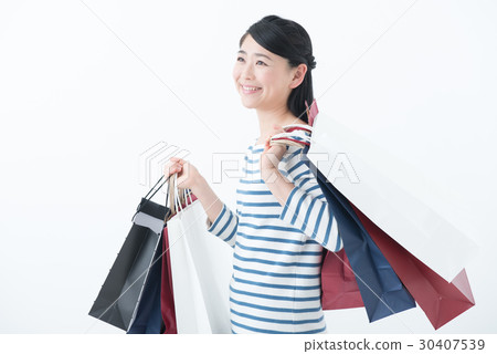 Young lady (shopping) Young lady (shopping) 30407539