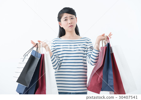 Young lady (shopping) Young lady (shopping) 30407541