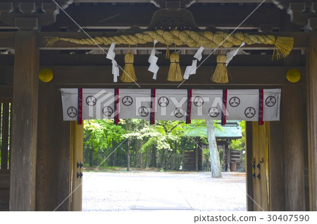 The gate of Yamauchi Shrine (2-4-65 Falconer Town, Kochi City, Kochi Prefecture) 30407590