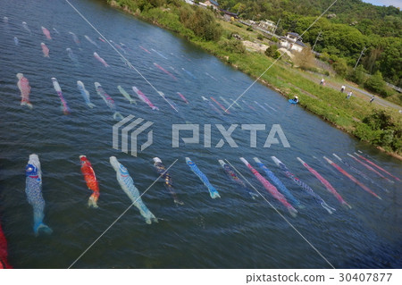 鯉魚飄帶河水槽 鯉魚飄帶河水槽 30407877