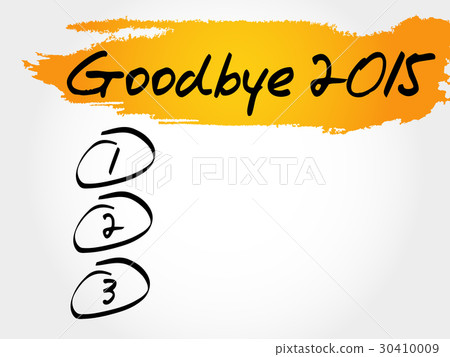 Goodbye 2015 blank list - Stock Illustration [30410009] - PIXTA