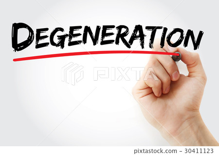 Hand writing Degeneration with marker Hand writing Degeneration with marker 30411123