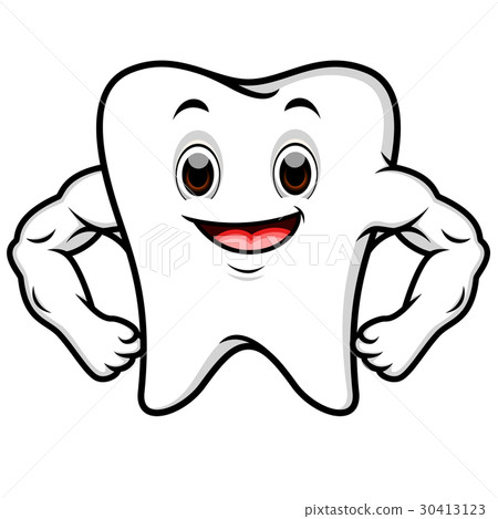 Strong tooth cartoon 30413123