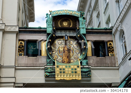 Figural clock Anker in Vienna  30414178