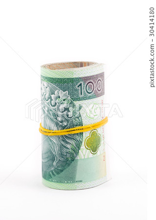Rolled up Polish money Rolled up Polish money 30414180