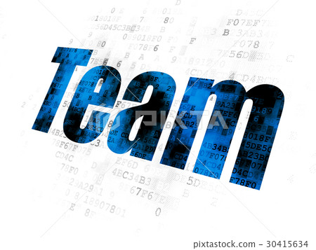Finance concept: Team on Digital background 30415634