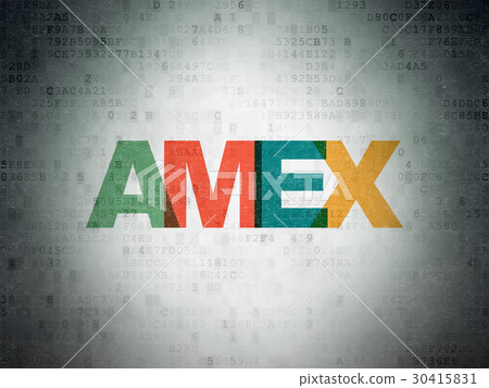 Stock market indexes concept: AMEX on Digital Data Stock market indexes concept: AMEX on Digital Data 30415831