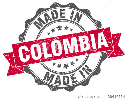 made in Colombia round seal made in Colombia round seal 30416634