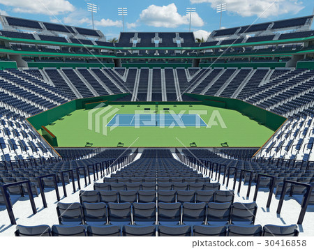 3D render of beutiful modern tennis masters 1000 lookalike stad 3D render of beutiful modern tennis masters 1000 lookalike stad 30416858