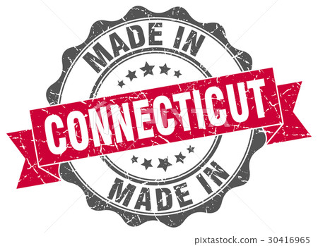 made in Connecticut round seal 30416965