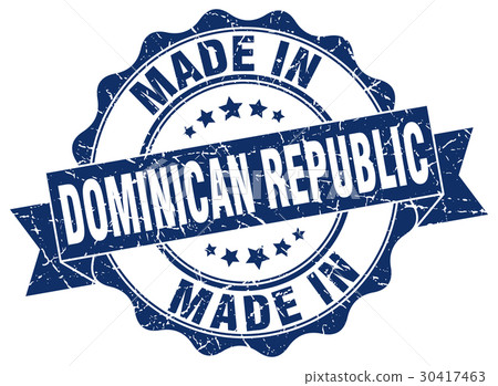 made in Dominican Republic round seal made in Dominican Republic round seal 30417463
