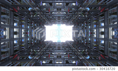 Poor apartment houses perspective view of the sky 30418720